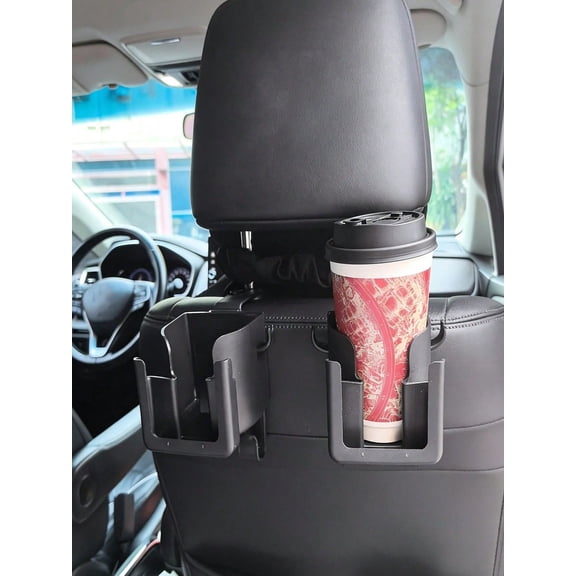 Universal Car Backseat Storage Organizer, Multi-Pocket Organizer with Cup Holder, Phone Holder and Hooks
