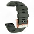 thumbnail image 1 of Rose Gold Striped Silicone QuickFit Band for 20mm Fitness Trackers, 1 of 3