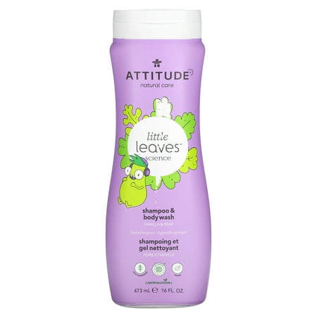 ATTITUDE Little Leaves  Shampoo & Body Wash  Vanilla & Pear  16 fl oz (473 ml)