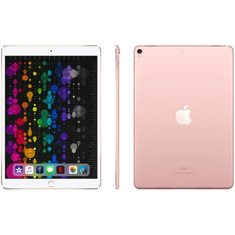 Restored Apple 10.5-inch Retina iPad Pro, Wi-Fi Only, 512GB, Bundle Deal:  Bluetooth Headset, Case, Rapid Charger, Tempered Glass - Rose Gold