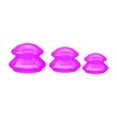 thumbnail image 1 of Juego de 3 ventosas de silicona perfecl para relajación muscular de tejido Rosa, 1 of 8