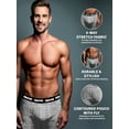 thumbnail image 6 of Starter Men's and Big Men’s Stretch Cotton Boxer Briefs, 6-Pack, Sizes S-5X, 6 of 7