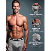 Starter Mens and Big Men’s Stretch Cotton Boxer Briefs, 6-Pack, Sizes S-5X