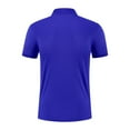 thumbnail image 5 of ZCFZJW Golf Shirts for Men Lightweight Quick Dry Summer Short Sleeve Collared Athletic Workout T-Shirt Slim Fit Casual Active Shirt Blue#02 XL, 5 of 6