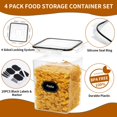 thumbnail image 3 of Contenedores de almacenamiento de alimentos HKJ Chef, 5.2 L/176 oz, paquete de 4, 3 of 7