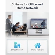 Cudy GS108 8 Port Gigabit Unmanaged Ethernet Network Switch , Ethernet Splitter Plug & Play Fanless Metal Design Shielded Ports Traffic Optimization