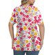 thumbnail image 4 of Tops de Manga Corta de Tamaño Más de las Mujeres, Blusas de Cuello en V Impresas de Verano de Moda para Uso Casual, Diario Y de Fiesta, 4 of 7