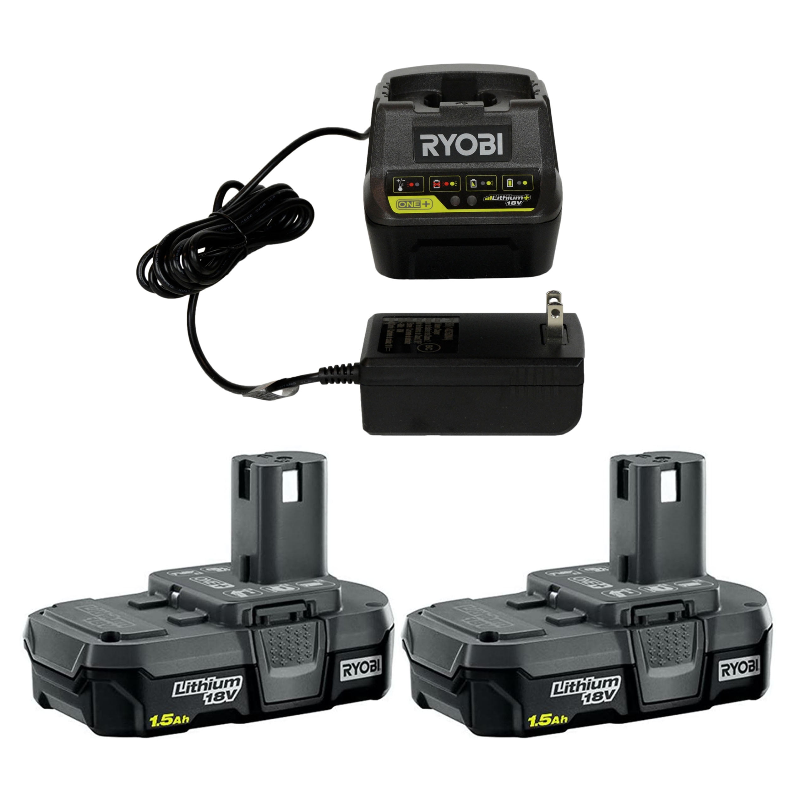 Charger Details about   For RYOBI P108 18V One Plus High Capacity Battery 18 Volt Lithium-ion 