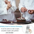 thumbnail image 4 of 1 Pc 8.6 Inch Stainless Steel Cake Scraper,Cake Metal Scraper for Baking,Sided Patterned Edge Smoother Scraper,Frosting Cake Modelling Scraper,Smoother Leveler Scraper for Cream Cake, 4 of 7