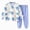 G167-Light Blue, variant on masbird Boys Girls Cotton Pajamas Long Sleeve Toddler Pjs Kids Fall Winter Sleepwear Sets 6-12 Months 12-24 Months 2t 3t 4t 5t 6t 7t 8t 9t Children(Green,3-6 M)