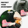 thumbnail image 4 of Fuzoiu Green Sparkling Print 2 Pack Kick Mat Back Seat Protector With 3 Storage Pockets, Universal Car Seat Back Organizer For Kids Pets, Waterproof Backseat Protector For Most Car, 4 of 8