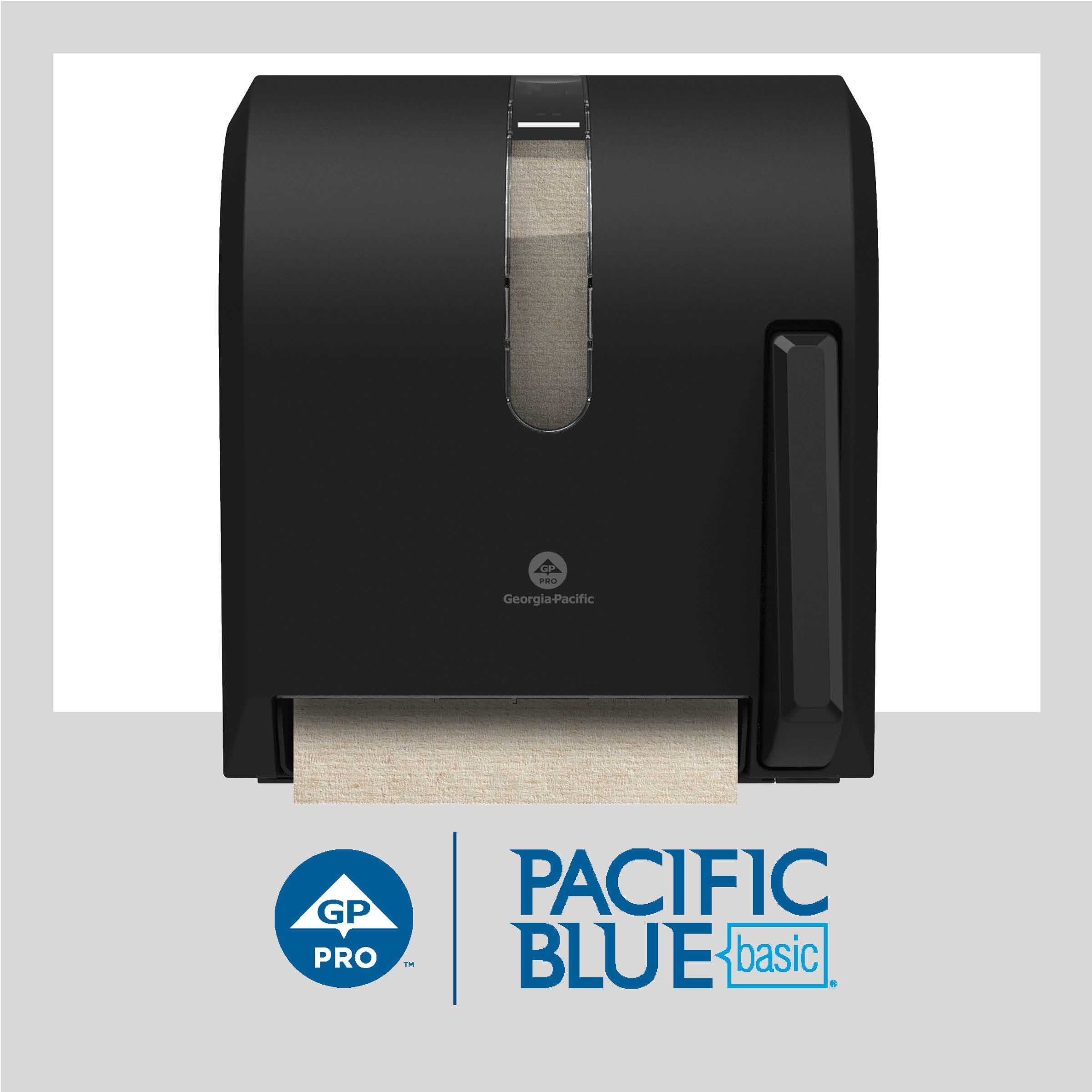 Pacific Blue Basic® Recycled Paper Towel Roll by GP PRO (Georgia-Pacific), Brown, 26401, 350 Feet Per Roll, 12 Rolls Per Case