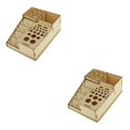 thumbnail image 1 of Soporte de almacenamiento de herramientas Kearding de madera Estante para botellas de pintura 2piezas 225x165x67mm, 1 of 6