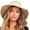 beige, variant on Womens Beach Sun Straw Hat UV UPF 50+ Travel Foldable Brim Summer UV Hat