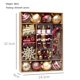 thumbnail image 2 of Juego de adornos de esferas de Navidad, esplendor de Navidad ,colgantes decorativos inastillables para decoración de árbol de Navidad(Vino tinto y dorado)(), 2 of 5
