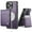 Purple, variant on 2 in 1 Magnetic Detachable Phone Case for iPhone 16 Pro Max 16E 15 Plus 14 13 12/12Pro 11 XR XSMAX X/XS Cards Solt  Kickstand Leather Cover