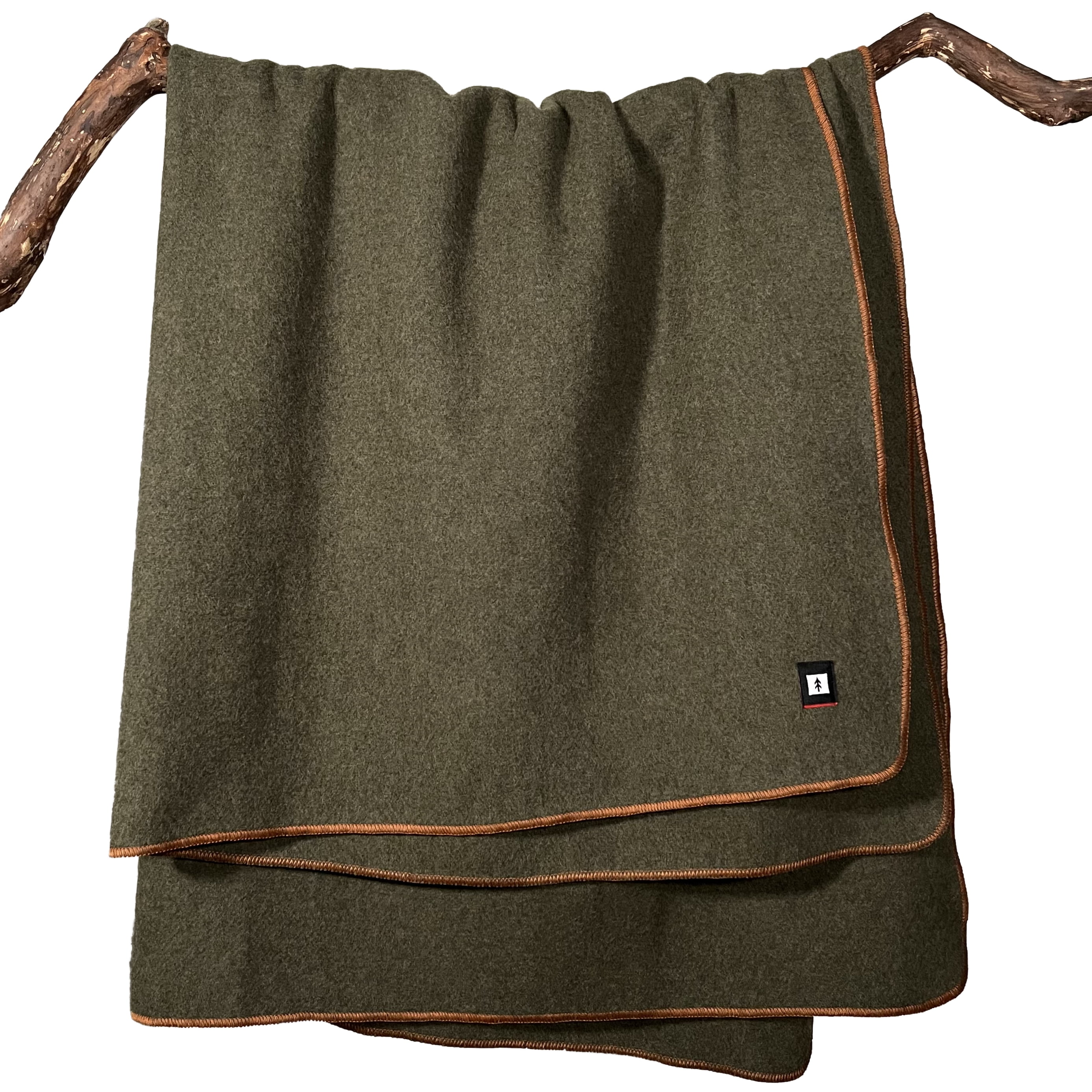 EKTOS 100 Wool Blanket Throw, 50" x 60", Outdoor Blankets for Fire Pit