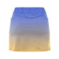 thumbnail image 5 of Hontri Women's Fashion Sportswear Casual Skirt with Pockets Camouflage Print Mid-Waist Culottes Tennis Skirts | Women's Pants Clearance! Blue Large, 5 of 8