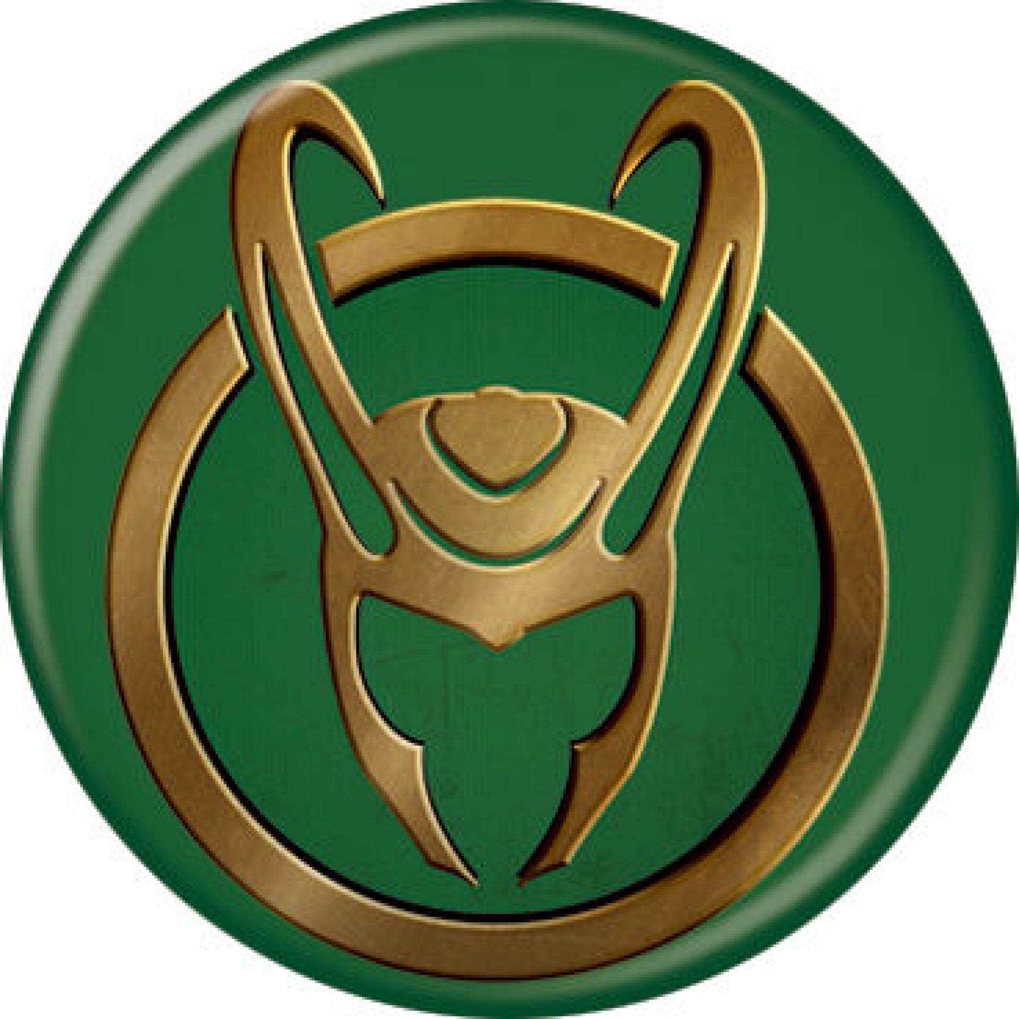 Marvel Studios Loki Series Helmet Symbol Button