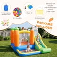 thumbnail image 4 of Gymax Rabbit Inflatable Playground w/Climbing Wall Slide & Ball Pit for Kids 3-12, 4 of 10