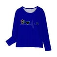 thumbnail image 4 of MeetoTime Hauts à Manches Longues pour Filles Printemps Automne Col Rond Imprimé Tunique Habillée Pull pour Enfants, 4 of 5