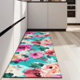 thumbnail image 4 of Pioneer Flower Floral Print Pattern Kitchen Rug Mat,Kitchen Runner Rugs Non Skid Washable,Decorative Kitchen Floor Mats for Kitchen,Sink,Laundry,17"X47", 4 of 5