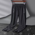 thumbnail image 1 of Pantalones de seda de hielo de verano de gran tamaño, pantalones deportivos de pierna para hombre, pantalones casuales de secado rápido de alta elasticidad, pantalones rectos para exteriores,, 1 of 5