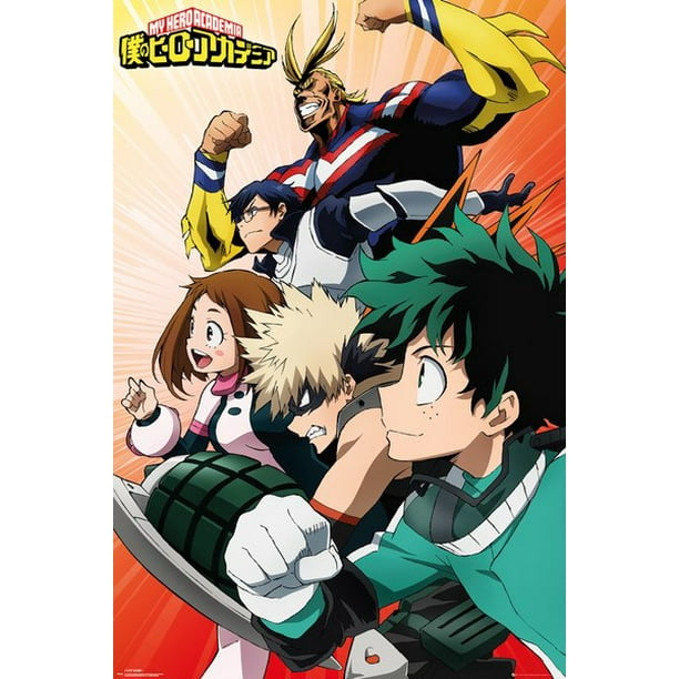 My Hero Academia Manga Anime Tv Show Poster Print The Heroes Montage Size 24 X 36 Poster Poster Strip Set Walmart Com Walmart Com