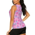 thumbnail image 3 of Gaeub Donuts Women's Workout Tank Tops Lightweight Sleeveless Shirts for Women for Athletic Running Tennis Yoga - XX-Large, 3 of 9