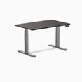 thumbnail image 1 of Desky Dual Laminate Sit Stand Desk - Burnished Wood / 47.2 x 29.5 inches / Space Grey, 1 of 10
