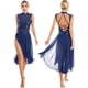 thumbnail image 3 of Vestido de baile de salón de Jazz con lentejuelas brillantes y diamantes de imitación para mujer, traje de patinaje artístico para actuación de Tango Latino Rumba Cha-Cha Samba, 3 of 5
