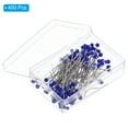 thumbnail image 3 of Uxcell Steel Wire Sewing Pins 1.46 inch Pearlized Ball Head Pins Straight Pin for Fabric Decorative Dark Blue 400Pcs, 3 of 6
