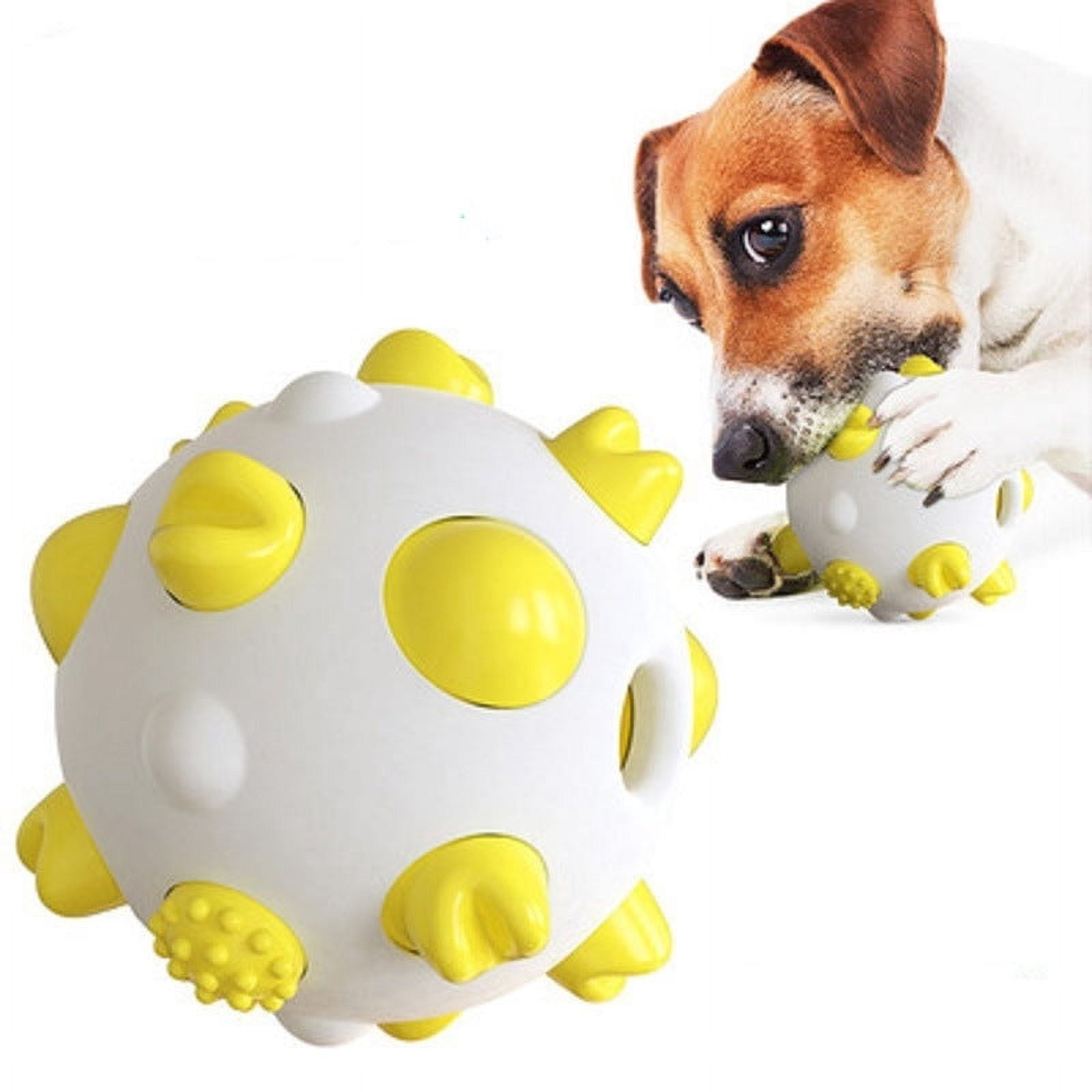 Pet Dog Toy Interactive Chew Toy Non Toxic Bite Resistant Rubber Ball - Green