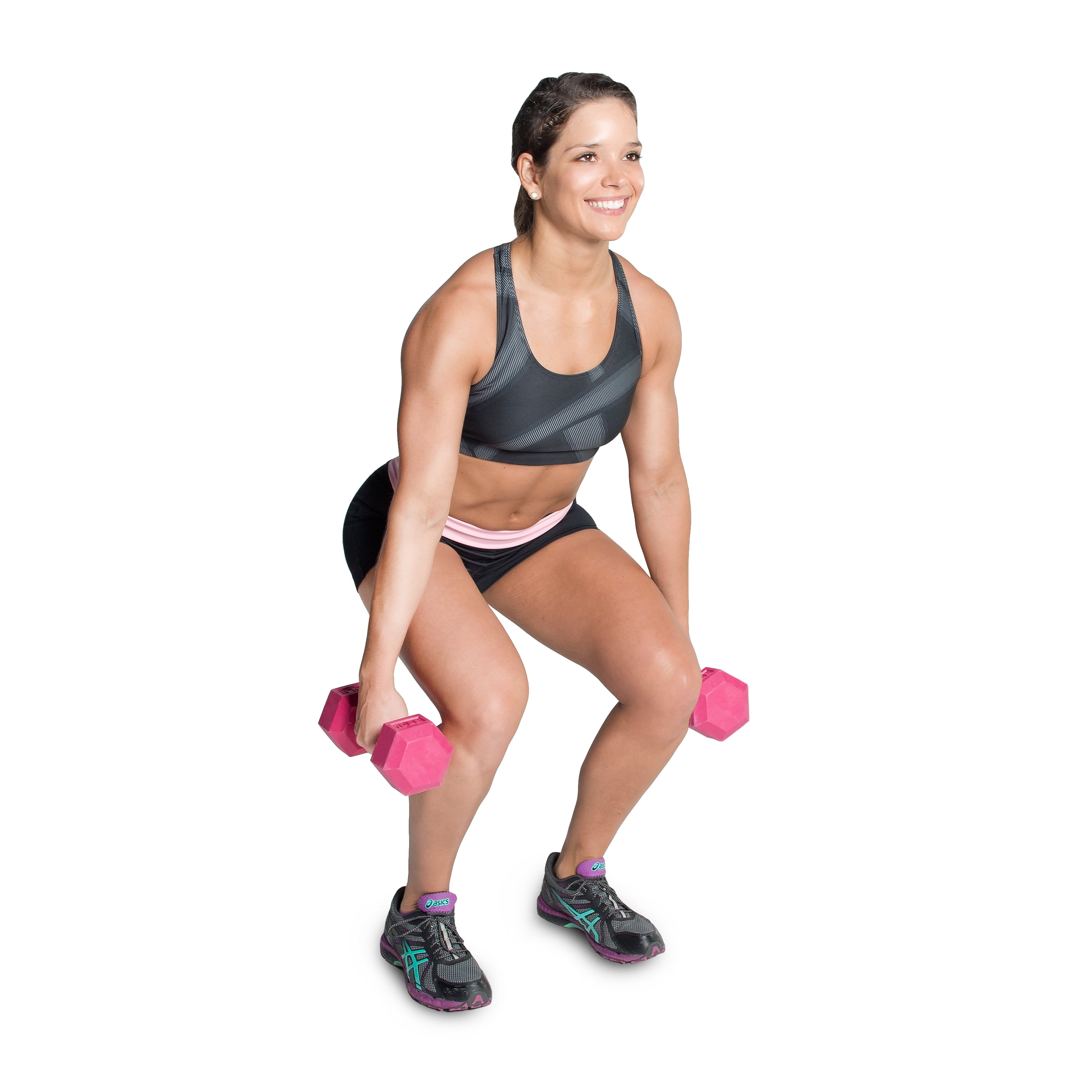 CAP Color Coated Hex Dumbbell, Gray, 15 lb