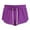 Purple, variant on Timegard Running Shorts for Women Plus Size Elastic Waist Drawstring Sweat Shorts Casual Loose Workout