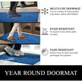 thumbnail image 5 of A1HC All Weather Dirt and Moisture Absorbing Polypropylene(PP) Door Mat with Tire Crumb Rubber Backing, Indoor Outdoor Use, Blue, 24x36 Inch, 5 of 8