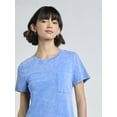 thumbnail image 3 of Time and Tru Women's Midi T-Shirt Dress with Short Sleeves, Sizes XS-XXXL, 3 of 4