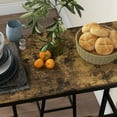 thumbnail image 5 of Table Set For 4, Industrial Style Kitchen Table and Chairs, 5-Piece Small Dining Space Solution in Rustic Brown, 5 of 10