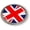 Semi-Flexible Aluminum Bezel, variant on BestLicensePlateFrames Union Jack United Kingdom Flag 3D Domed CAR Emblem Badge Sticker Chrome Metal Round Bezel