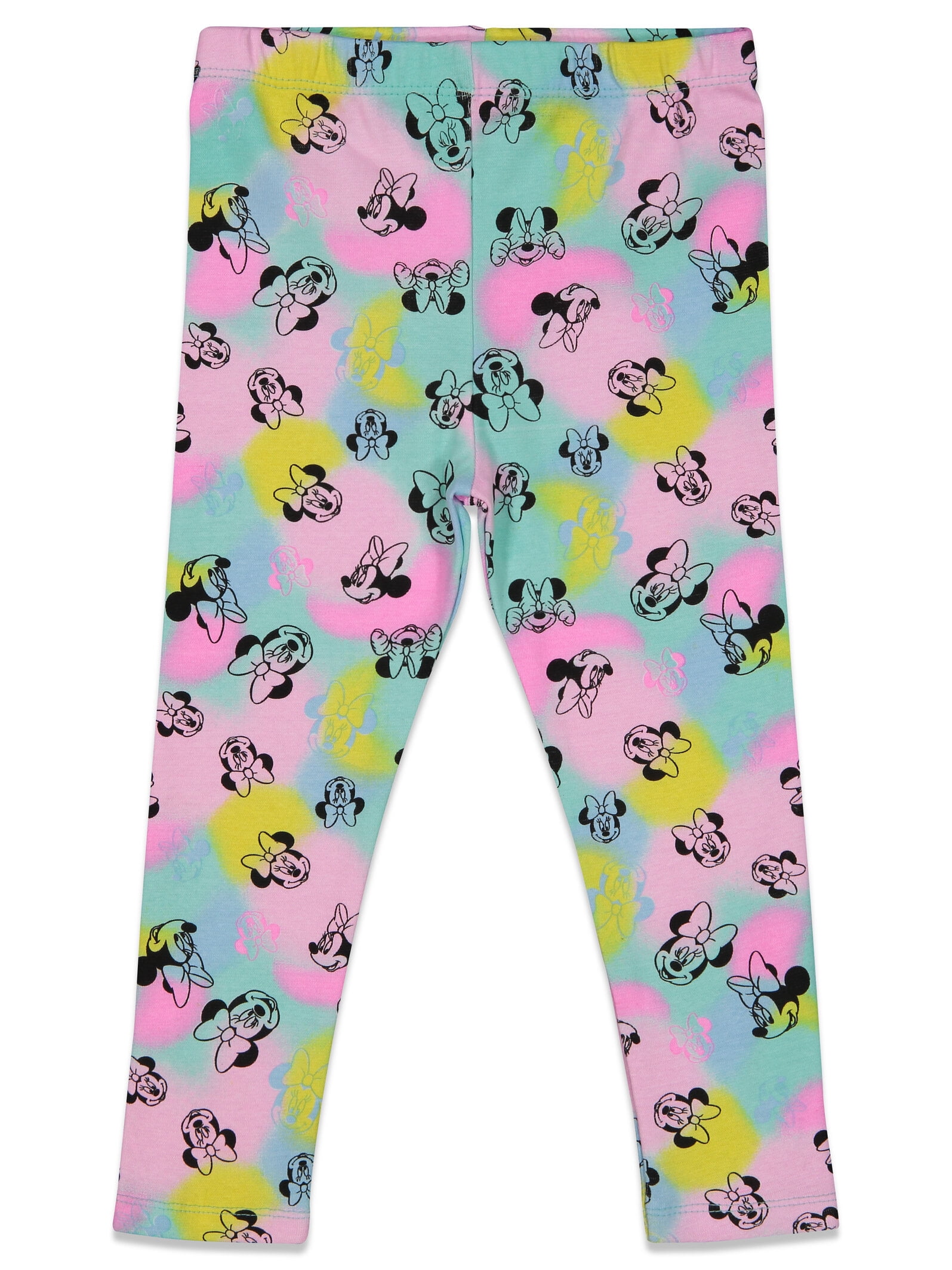 Disney Minnie Mouse Little Girls Crossover T-Shirt and Leggings Outfit Set Infant to Big Kid