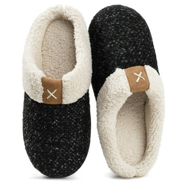 Ravelier Women's Knit Sherpa Lined Slipper