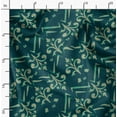 thumbnail image 2 of Soimoi Green Fabric - By the Yard - 42 Inch Wide - Ikat Fabric - Elegant and Traditional Patterns for Stylish Creations Printed Fabric, 2 of 6