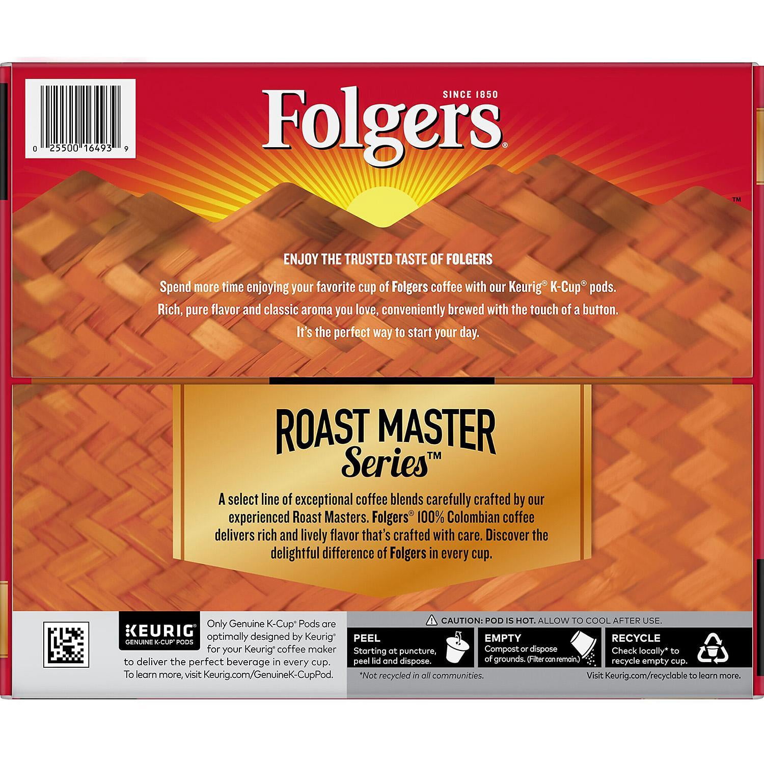 Folgers 100% Colombian Medium Roast Coffee K-Cups (100 ct.)