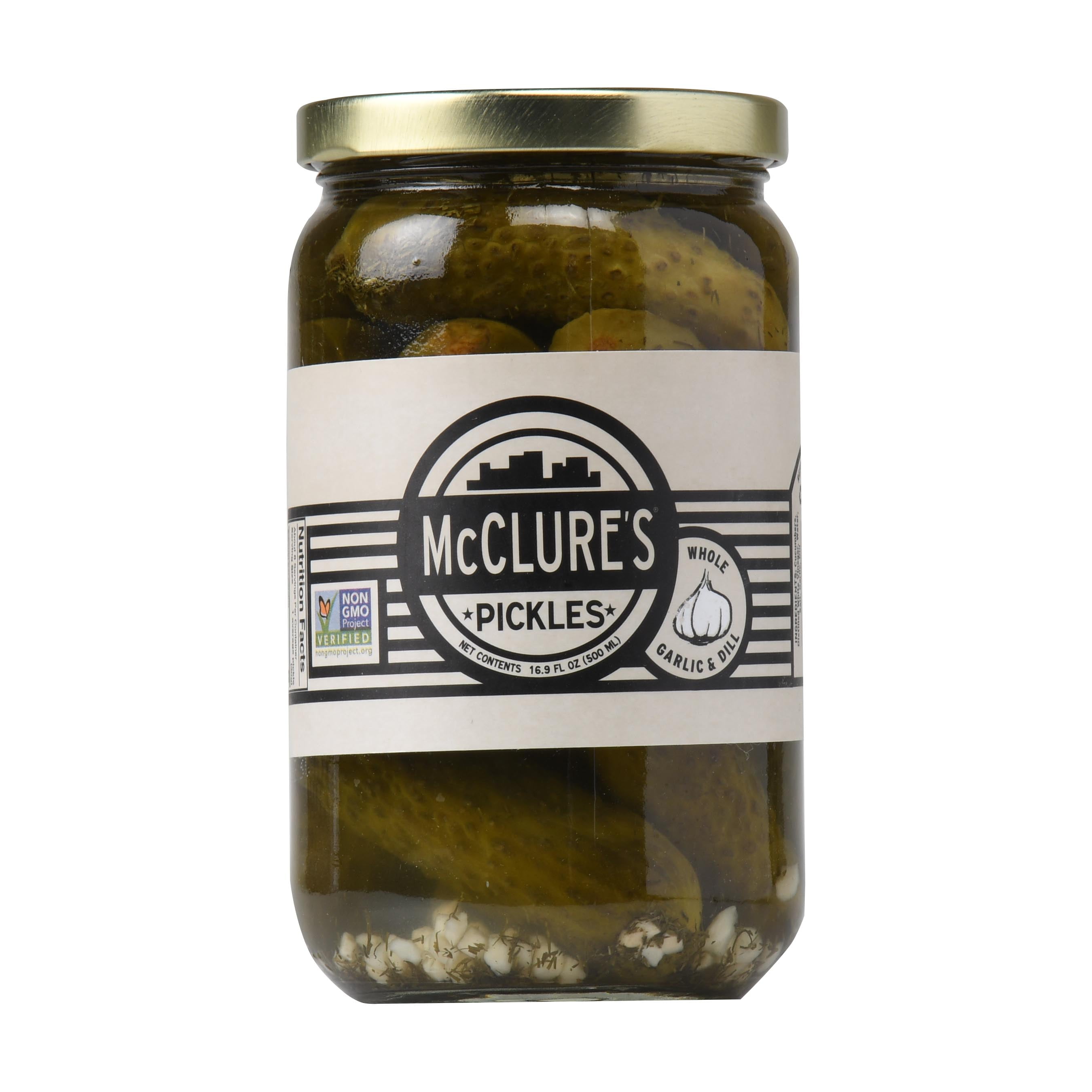 Mcclures Pickles Mcclure 16.9oz Garlic Dill