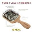 thumbnail image 4 of Kent LPF2 Large Cushion Paddle Hair Brush, Vented Taming Fine Pins Hair Detangle Brush for Long Thick and Curly Hair, Scalp Massager and Growth Stimulator Wet or Dry Hair Detangling. Made in England, 4 of 6