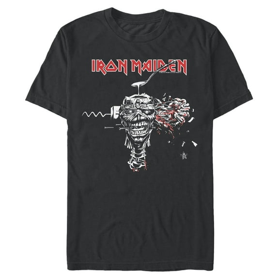 Mens Iron Maiden Punch Brain T Shirt