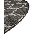 thumbnail image 5 of Unique Loom Outdoor Trellis Collection Area Rug (10' 8" Round Black/Ivory), 5 of 6