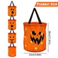 thumbnail image 2 of Halloween Candy Bag,LED Light Pumpkin Candy Buckets,Halloween Trick or Treat Bucket with Pumpkin Smile Face for Halloween Party Favors Goodie Bags, 2 of 4