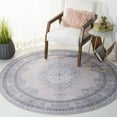 thumbnail image 3 of SAFAVIEH Tucson Toby Traditional Machine Washable Area Rug, 6' x 6' Round, Beige/Light Green, 3 of 9