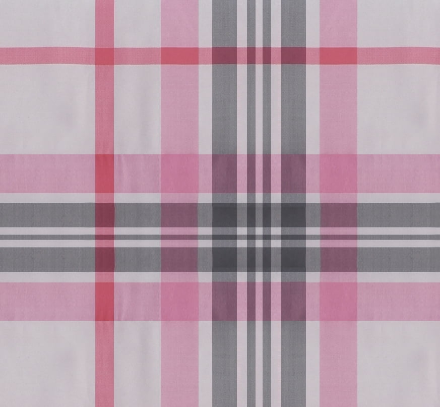 Mainstays Pink Plaid 8 Piece Bed in a Bag Comforter Set With Sheets, King